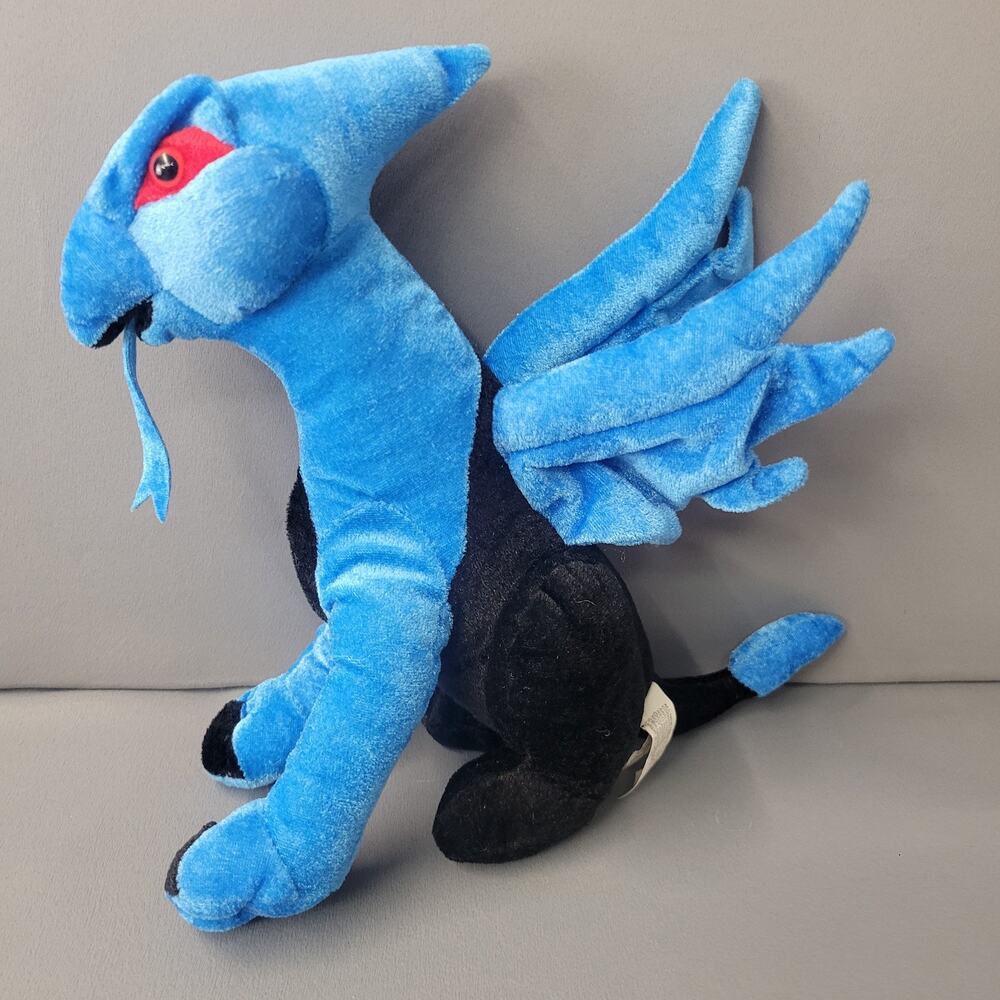 Blue Dragon Plush Stuffed Animal Toy Classic Toy Company Wings Red Eyes 10 Inch